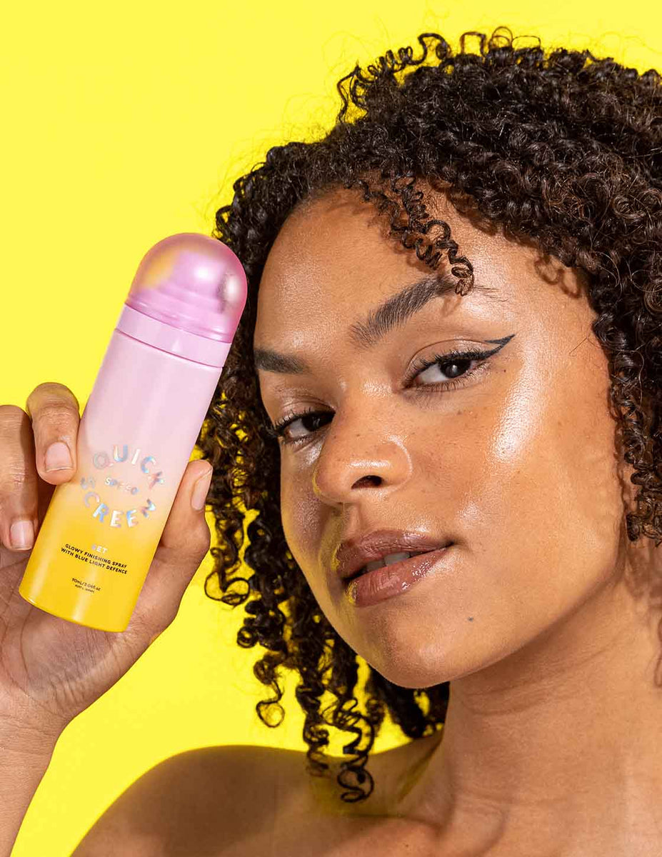 The Quick Flick Quick Screen SPF 50+ Set Finishing Spray with Blue Light Defence